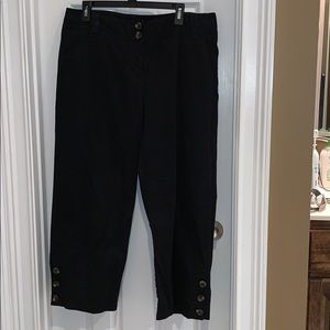 Ladies Rafaella Black Pants Size 16 EUC